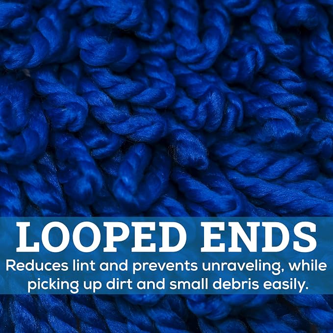 Kleen Handler 48 inch Microfiber Dust Mop | Extra Large Washable Commercial Mop Head Replacement, Pack of 3