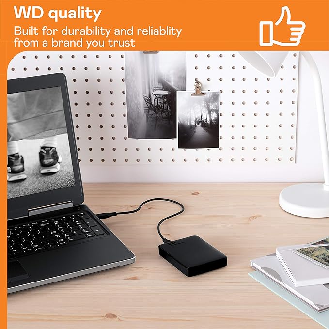 Western Digital WD 5TB Elements Portable External Hard Drive for Windows, USB 3.2 Gen 1/USB 3.0 for PC & Mac, Plug and Play Ready - WDBU6Y0050BBK-WESN | USB 3.2 Gen 1/USB 3.0 for PC, Plug