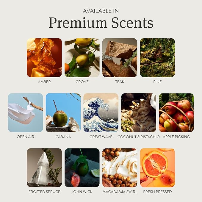 Drift Car Air Freshener - The Original Stone Air Freshener - Car Odor Eliminator - Long Lasting Scent - Metal Clip - Essential Oils - Clean Ingredients - Amber Scent 3 Pack Refill - NO CLIP INCLUDED