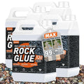 Rock Glue,4 Gallon 99% Stronger Bond Gravel Binder for Pea Gravel, Pebble&Stone-Stop Shifting, Reduce Mess, Strong Hold for Yards, Patios, Garden Walkways, Pet Safe Mulch Bond for Landscaping