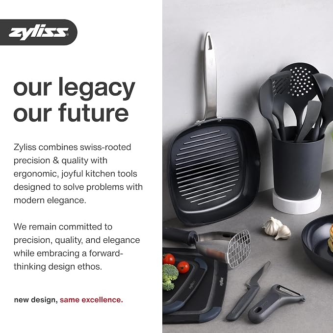 Zyliss E900059 Universal Drum Grater, Stainless Steel, Grating Apples, Cereals, Granola, for Use with Zyliss Rotary Cheese Grater, 5 Year Guarantee