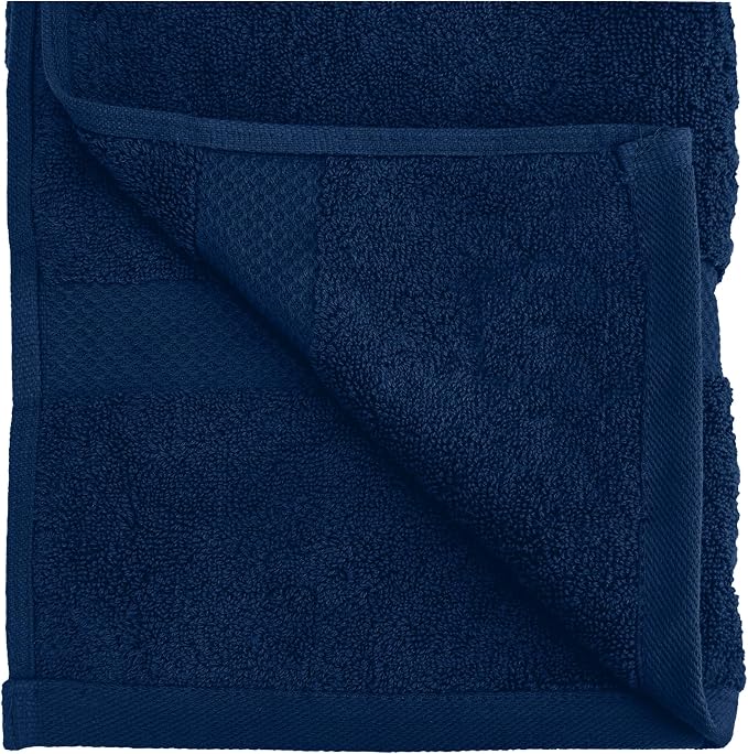 HERCULEAN Premium Bath Towels 24 x 48 Pack of 6 | Quick Dry and Highly Absorbent | 100% Cotton Terry Towels for Bathroom - Perfect for Shower - Pool and Spa - Luxury Soft Towels - Navy