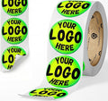 CustomBrandWare Build Your Own Stickers - Any Design Or Logo - Personalize Business - 50+ Roll - Multi Shapes, Sizes, Backgrounds, Text - Gloss/Matte Labels (2.5 inch Circle)