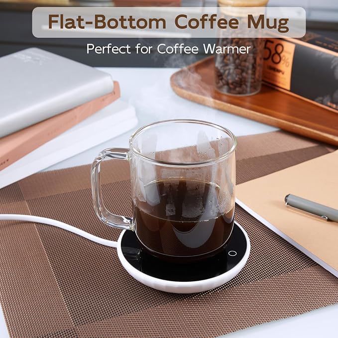 Glass Coffee Mugs, 14 oz iced coffee cups, Clear Tea Cups Set of 2, Glass Mugs with Handles, Glass Cups for Latte, Cappuccino, and Tea