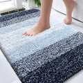 OLANLY Bathroom Rugs Mat 36x24, Extra Soft Absorbent Microfiber Bath Rugs, Rubber Backing, Quick Dry, Machine Washable Bath Mats for Bathroom Floor, Tub and Shower, Home Decor Accessories, Navy Blue