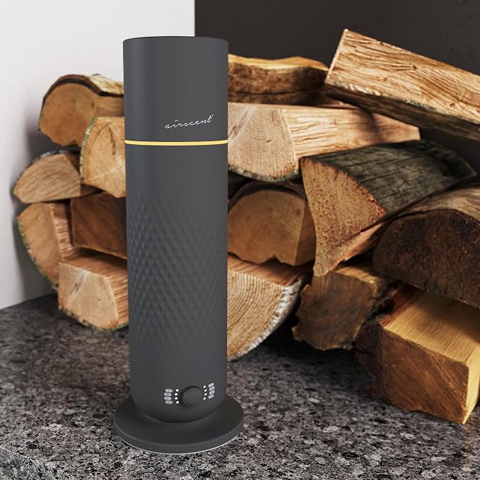 The AirScent Waterless Diffuser - Cold Air Scent Diffuser Oil Machine | for Homes, Offices, Hotels and Spas - Aromatherapy Diffuser For Aesthetic Scenting - Black - 4.05 Oz - Fragrance Not Included