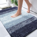 OLANLY Bathroom Rugs Mat 36x24, Extra Soft Absorbent Microfiber Bath Rugs, Rubber Backing, Quick Dry, Machine Washable Bath Mats for Bathroom Floor, Tub and Shower, Home Decor Accessories, Airy Blue