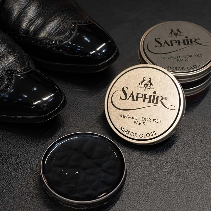 SAPHIR Medaille d’Or Mirror Gloss - Natural Wax Polish for Leather Shoes & Boots
