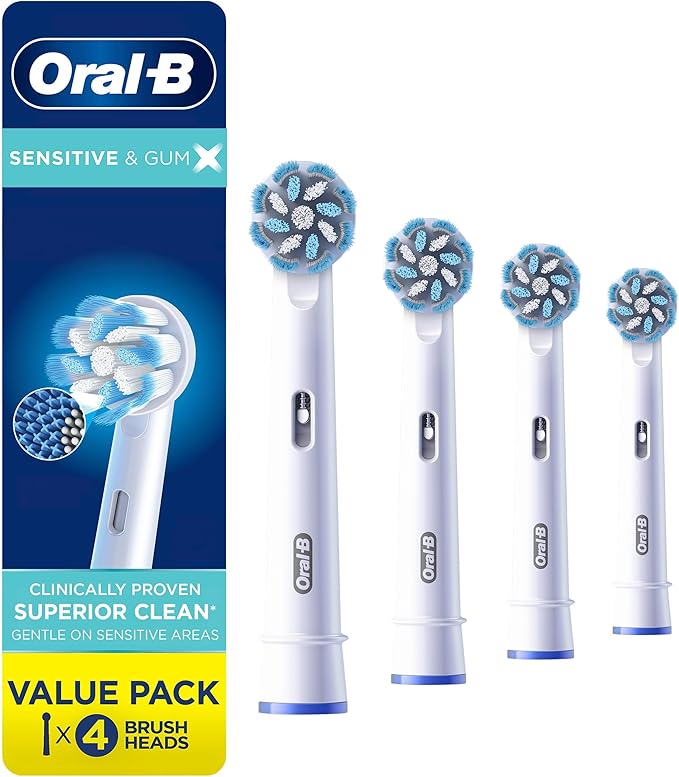 Gum Care x-Filaments Electric Toothbrush Replacement Brush Heads Refill, 4 Count