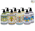 Perugia Italian Deruta Hand Soap - 21.5 fl oz Bottles - 8 pack - Lavendar, Sweet Orange, Lemon Verbana, and Olive Thyme