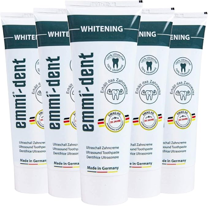 Emmi-dent Ultrasonic Toothpaste with Nano-Bubbles, New Formula (Whitening, 5 Pack)