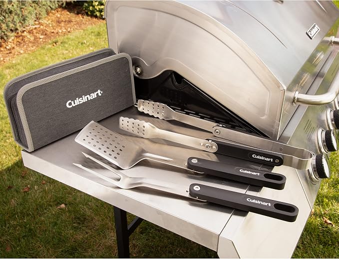 Cuisinart CGS-1000 4-Piece Folding Grill Tool Set
