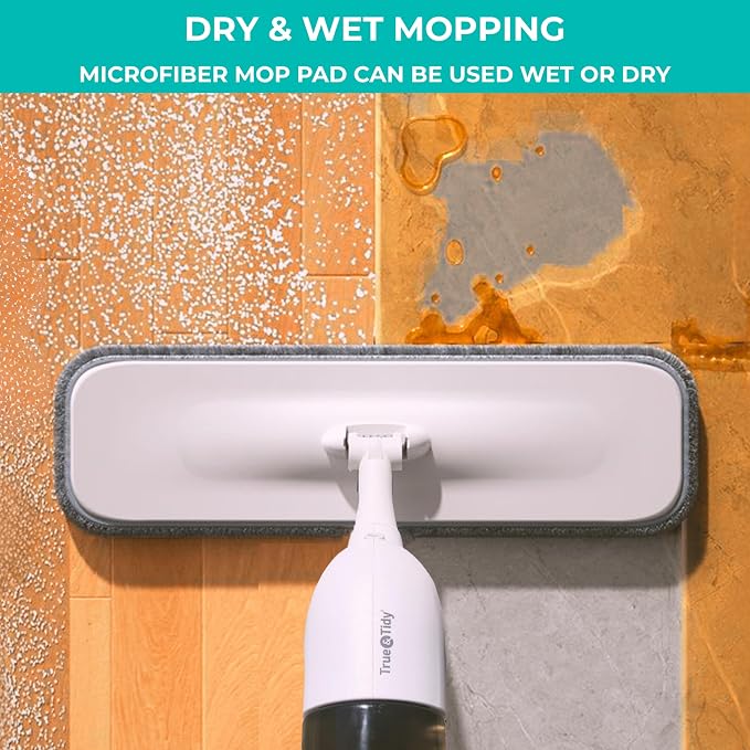True & Tidy 3pc Machine Washable Mop Pad Refills for SPRAY-250 Spray Mop