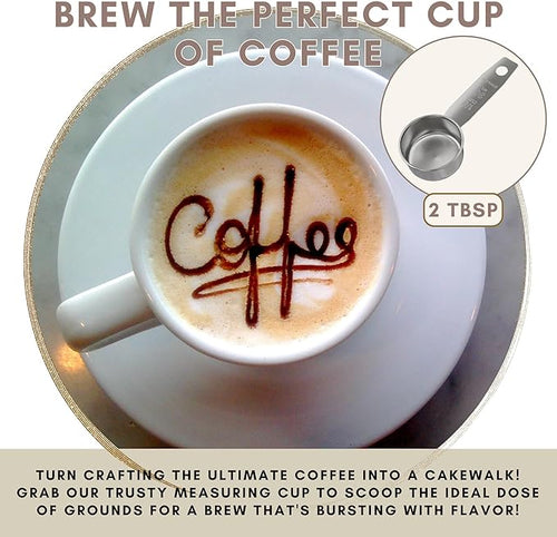 1/8 Cup Stainless Steel Measuring Cup | Sturdy Metal 30 ml | 30 cc | 1 oz | Single Cup for Wet and Dry Ingredients | Great for use as 1/8 Cup Coffee Scoop - 1 PK