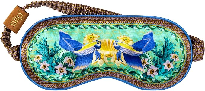 slip Pure Silk Sleep Mask - 100% Pure 22 Momme Mulberry Silk Eye Mask - Comfortable Sleeping Mask with Elastic Band, Zodiac Collection: Pisces