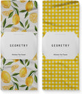 GEOMETRY Spring Kitchen Towels - Quick Dry Microfiber Cloth Spring & Summer Dish Towels for Kitchen Drying - Premium Quick Dry Towel - Lemonade Lines, 18" x 30" - 2-Pack