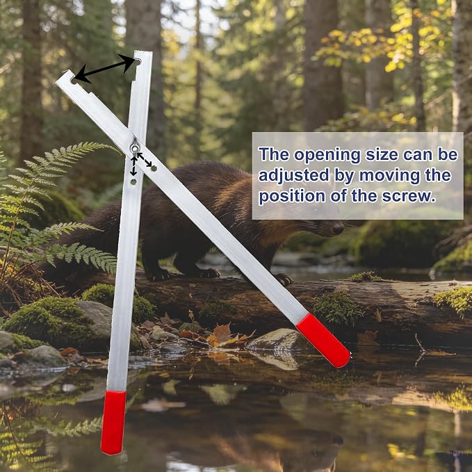 Body Grip and Long Spring Trap Setting Tool - 17" Spring Compression Setter Tongs with Adjustable Pivot for #110 - #220 Bodygrip, #0 - #2, #11 Longspring (B)