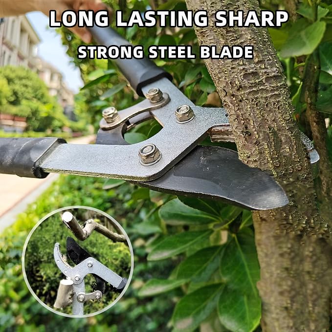 YRTSH Loppers Hedge Shears & Pruners Combo Set 3-Piece Hedge Clippers, Heavy Duty Tree & Shrub Care Kit for Yard, Lawn & Garden, Professional Branch Cutter Tree Trimmer for Indoor & Outdoor Gardening