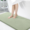 OLANLY Memory Foam Large Bathroom Rug 50x30, Absorbent Bath Mat, Sage Green | Soft Quick Dry Bath Mat Rugs, Non-Slip, Machine Washable Mat for Bathroom Floor, Tub and Shower, Home Decor Accessories