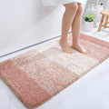 OLANLY Large Bathroom Rugs Mat 40x24, Extra Soft Absorbent Microfiber Bath Rugs, Rubber Backing, Quick Dry, Machine Washable Bath Mats for Bathroom Floor, Tub and Shower, Home Decor Accessories, Peach