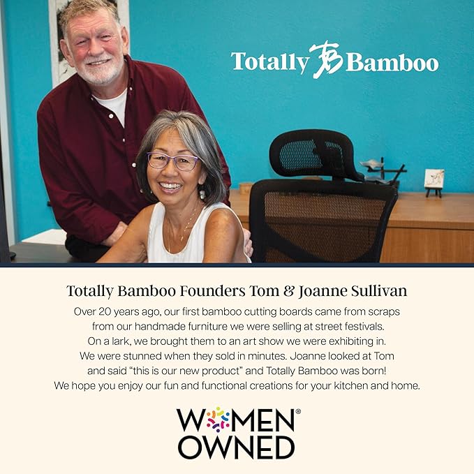 Totally Bamboo 3-Piece Bamboo Cutting Board Set – Cutting Boards for Kitchen with Juice Groove & Collection Well – Large, Medium & Small Sizes for Food Prep & Charcuterie