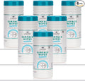 Juniper CLEAN 6 Pack Surface Cleaning Wipes Bleach Free, All-Purpose Cleaner for Bathroom, Kitchen, Office, 450 Count Canister, 7.5" x 7" Sheet, Fresh Scent, Lint Free & Durable
