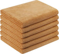 JML Large Microfiber Bath Towels, 6 Pack, 30" x 60", Beige | Oversized, Soft, Super Absorbent, Fast Drying for Shower, Swimming, Sauna, Pool, Beach, Sport, Fitness, Yoga