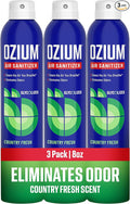 Ozium 8 Oz. Air Sanitizer & Odor Eliminator for Homes, Cars, Offices and More, Country Fresh Scent, Pack of 3