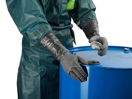 Ansell ChemTek 38-514 Butyl Glove, Chemical Resistant, 14" Length, 14 mils Thick, X-Large (Pack of 1 Pair)