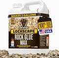 Petra Max Rock Glue for Landscaping, 1 Gallon - Wide Coverage & Pet Safe Mulch Glue for Rocks - Lockdown Gravel/Pebbles/Stones - Sticky Clear Gravel Binder & Decomposed Granite Stabilizer
