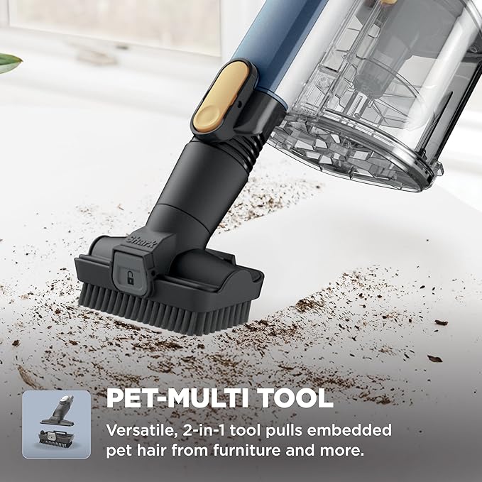 Shark® Cordless Pet, Cordless Lightweight Stick Vacuum Cleaner, Self Cleaning Brushroll, 40 Min Runtime, Removable Handheld, XL Dust Cup, Moonlight Blue, IY143H (2026 Release)