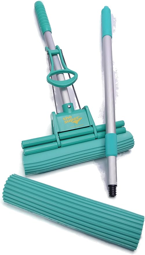 The Super® Standard 11" Double Roller PVA Sponge Mop Set (Mop and 1 Extra Refill)