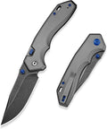 CIVIVI Elite Brova Folding Pocket Knife, 3.41" S35VN Blade, Top Liner Lock | Ergonomic Stylish Aluminum Handle, Reversible Clip, EDC Knife CE25093-1