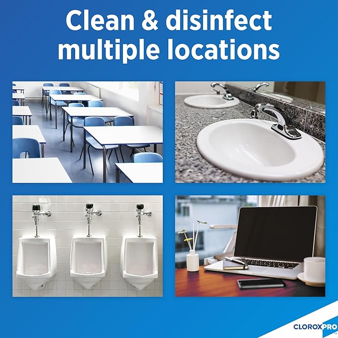CloroxPro Clean-Up Disinfectant Cleaner Refill, 128 Ounces, Pack of 4 (Package May Vary)
