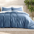 Bare Home Bedding Duvet Cover Extra Long Size - Premium 1800 Super Soft - Lightweight, Cooling Duvet Cover - Soft Breathable Bedding (Twin/Twin XL, Coronet Blue)