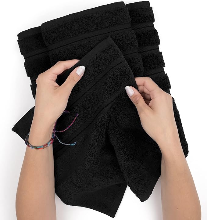 American Soft Linen 100% Cotton Luxury Turkish Towels, 3 Piece Towel Set | Soft Absorbent Quick Dry OEKO Tex Standard 100 Certificated Durable Machine Washable Breathable Premium Hotel Quality