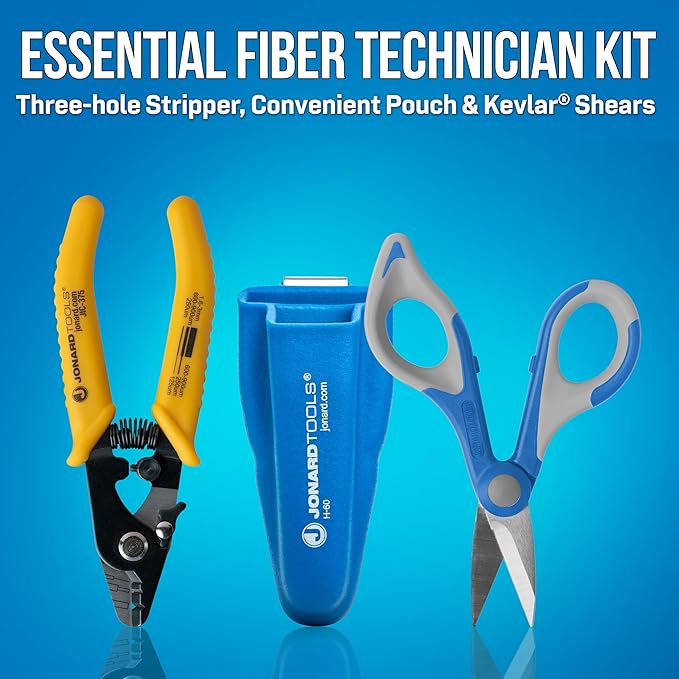 Jonard Tools TK-350 Fiber Stripper & Kevlar Cutting Kit