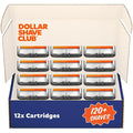 Dollar Shave Club | 6 Blade Razor Refills (12 Pack) | 6 Stainless Steel Blades for a Close & Comfortable Shave