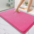 OLANLY Thick Memory Foam Bathroom Rugs 36x24, Absorbent Bath Mat, Hot Pink | Soft Quick Dry Bath Rugs Mats, Non-Slip, Machine Washable Carpet for Bathroom Floor, Tub and Shower, Home Decor Accessories