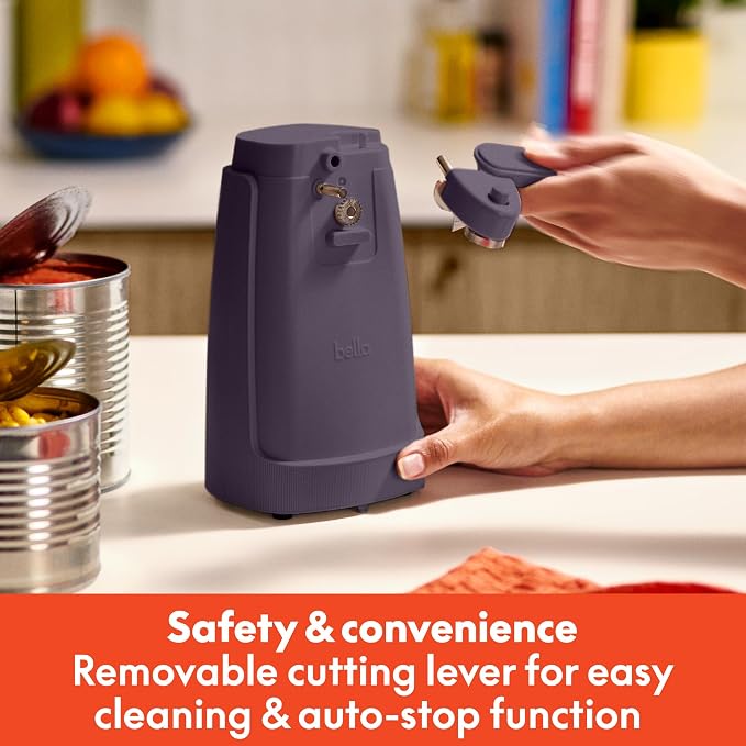 Electric Can Opener, Automatic One-Touch, Plum
