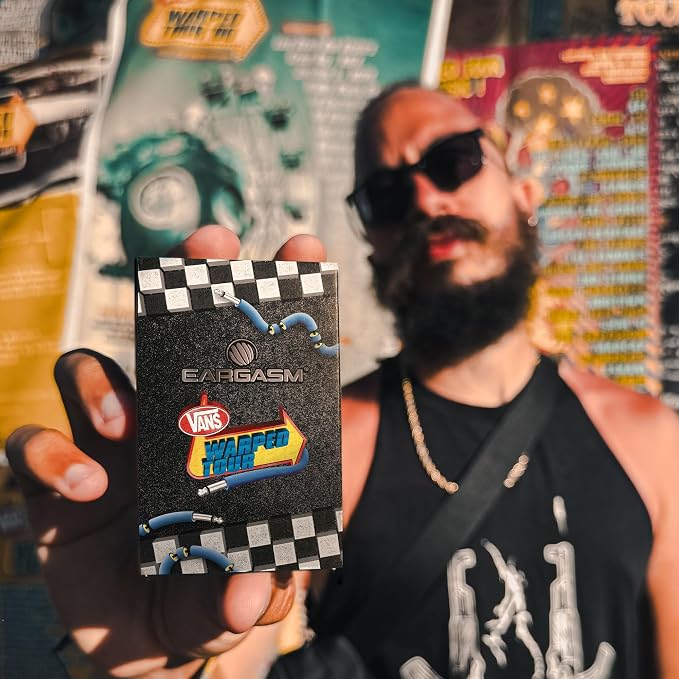 Eargasm High Fidelity Warped Tour 2026 Music Festival Earplugs - Hearing Protection for Concerts, Festivals, Musicians, DJs, Night-Life, Motorcycles with High Fidelity Noise Reduction up to 21 dB