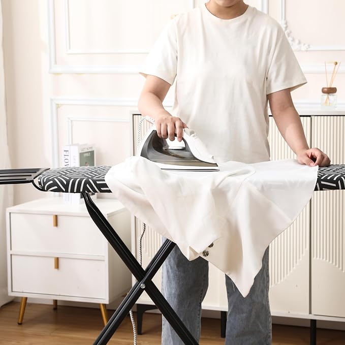 caius Ironing Board, Ironing Area 43"x13" Heavy Duty, Easy to Fold
