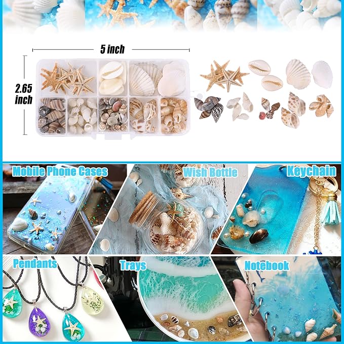 Myzzxt Resin Decoration Accessories Kit,Supplies Kit for Beginner,with Dried Flowers,Butterfly Stickers,Mica Powder and Fillers,Measuring Cups Tool Kit,for Resin Jewelry Making
