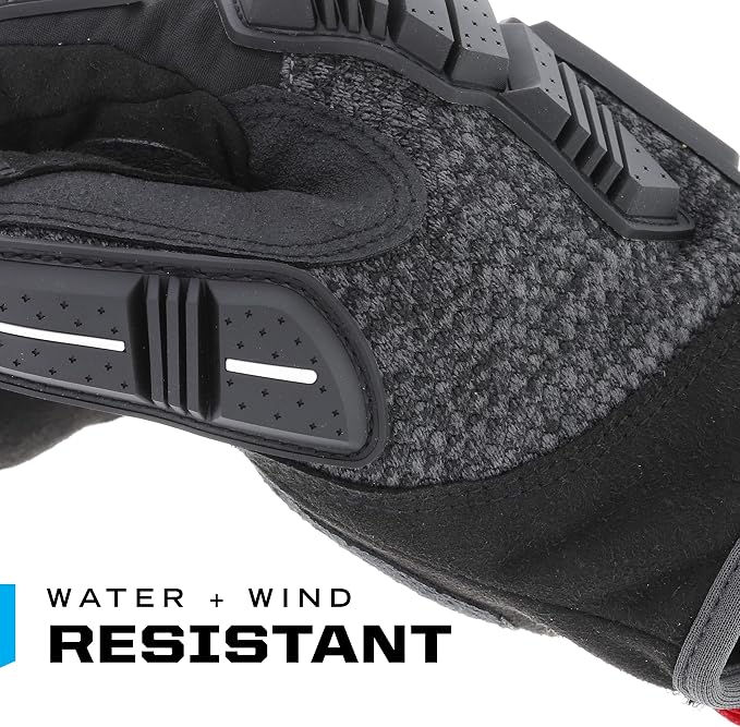 Mechanix Wear ColdWork M-Pact Winter Work Gloves - Insulated Wind & Water Resistant Heavy Duty Work Gloves - Impact Protection - Machine Washable - Medium - Black & Grey