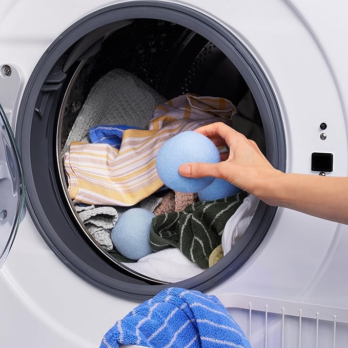 BLUELAND Laundry Essentials Kit, Spring Bloom - Plastic-Free Laundry Detergent Tablets, Oxi Booster, and Reuseable Natural Wool Dryer Balls