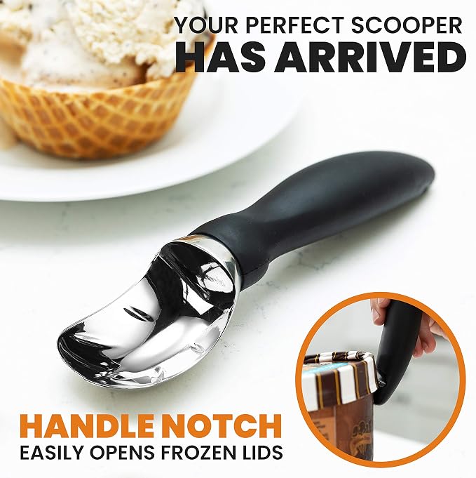 Spring Chef Baking Bundle - Ice Cream Scoop & Rectangular Measuring Spoons & Measuring Cups