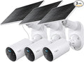 Tapo SolarCam 1080p Outdoor Wireless Security Camera, Battery Power with Solar, Person Detection, Subscription-Free Local Storage/Optional Cloud, Works with Alexa & Google Assistant, C402 KIT(3-Pack)