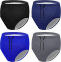 Cutecrop 4 Pcs Reusable Adult Swim Diapers Washable Cloth Diapers Leakproof Special Needs Swimwear for Incontinence Swimmers