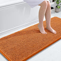 OLANLY Bathroom Runner Rugs 59x24, Extra Soft Absorbent Chenille Bath Rugs, Rubber Backing Quick Dry, Machine Washable Long Bath Mats for Bathroom Floor, Tub and Shower, Home Decor Accessories, Clay