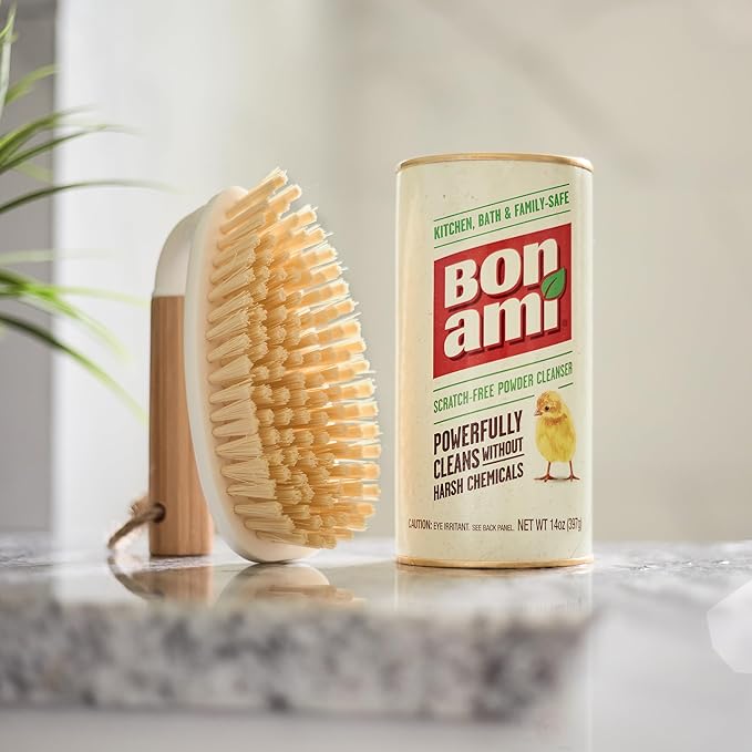 BON AMI Powder Cleanser for Kitchens & Bathrooms - All Types of Surfaces, Cleans Grime & Dirt, Polishes Surfaces, Absorbs Odors (Single 1 Pack)